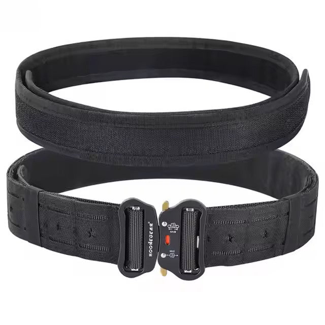 Tactical Battle Belt-MOLLE-Quick Release Buckle Black